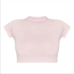 Pink crop top